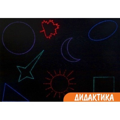 Панель (панно) интерактивная ЦВЕТНЫЕ ФИГУРЫ-8