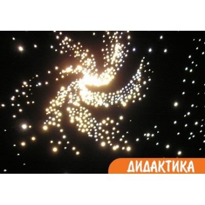 Потолок ЗВЁЗДНОЕ НЕБО. Анимационный фибероптический эффект ГАЛАКТИКА