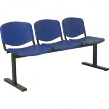 Блок стульев 3-х местный, мягкий без подлокотников, ткань