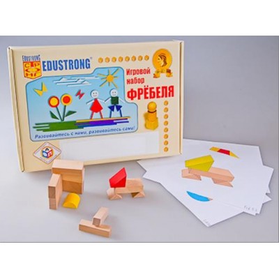 Игровой набор Фребеля "Конструктор деревянный без соединений-1" (Серия "Эксперимент")