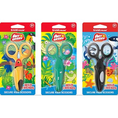 Ножницы пластиковые Artberry Wild Friends в дисплее (37433)