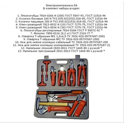 Набор слесарно-монтажный №5