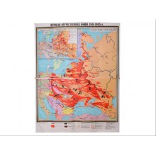 Учебная карта "Великая Отечественная война 1941-1945 гг." (матовое, 2-стороннее лам.)