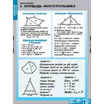 Таблицы демонстрационные "Многоугольники"