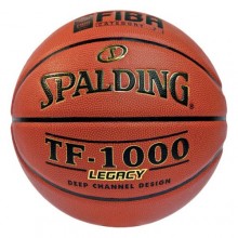 Мяч баскетбольный SPALDING TF-1000 Legacy р.7, арт.74-450z, ZK-композит, коричнево-черно-золотистый
