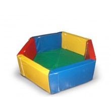 Сухой бассейн разборный шестиугольный (d-150см, h-40см, b-10см) , расчитан на 800 шариков
