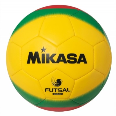 Мяч футзал. любит. MIKASA FSC-450 , р.4, глянц.синт.кожа (ТПУ) , 1 подклад.слой из синт.ткани, 32 пан, бут.камера с наполнителем для низкого отскока, армированная синт.нитью, маш.сшивка, жел-зел-крас