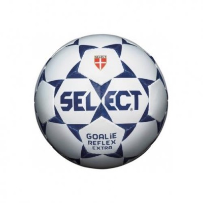 Мяч футб. трен. со смещенным центром тяжести SELECT Goalie Reflex Extra арт. 862306-071, р.5, для тренир. вратаря, мат. синт. кожа (ПУ) , 3 подклад. слоя из синт. ткани, 32 панели, ручная сшивка, латексная камера, бело-синий