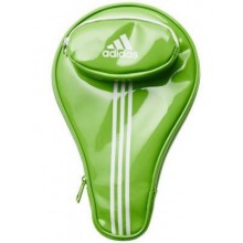 Чехол для одной ракетки для н/т Adidas, арт.AGF-10828, винил, карман для 3 мячей, зеленый