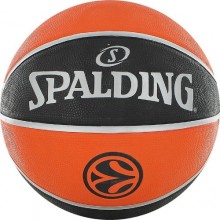 Мяч баскетбольный SPALDING TF-150 EURO р.7, резина, оранжево-черный