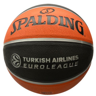 Мяч баскетбольный SPALDING TF-1000 Legacy Euroleague Offical Ball р.7, арт.74-538z, ZK-композит, коричнево-черно-серый
