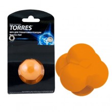 Мяч для тренировки скорости реакции TORRES Reaction ball арт.TL0008, диаметр 8 см, резина, оранжевый