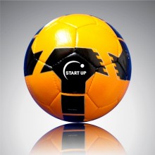 Мяч футбольный для отдыха Start Up E5125 черный/желтый р5