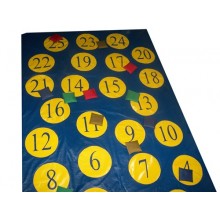 Игровой набор (Игровое поле 2, 0х1, 35х0,02м с числами+12 фишек 10х10см)