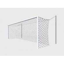 Ворота футбольные под свободно подвешиваемую сетку, 2 стакана 500 мм для алюминиевых стоек (с крышками и специальными клиньями)