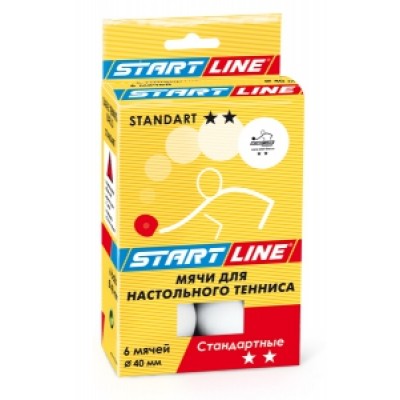 Мяч для настольного тенниса Start Line Standart 2* (белый)