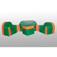 Игровая мебель разборная - Комфорт (диван 85х35х47, 2кресла 50х35х47, стол32х32х32)