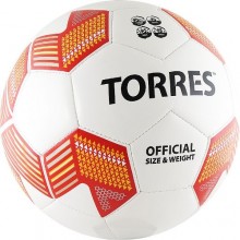 Мяч футб. TORRES EURO2016 Spain арт.F30515, р.5, 28 п.TPU, 2 подкл. сл, маш.сш., бел-крас-оранж