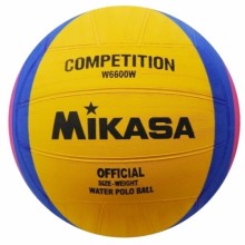 Мяч для водного поло трен. MIKASA W6600W , резина, размер мужской, желто-сине-розовый