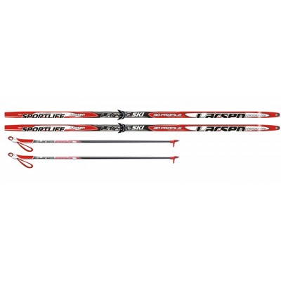 Комплект лыж. Larsen Sport Life 75мм 195 Step