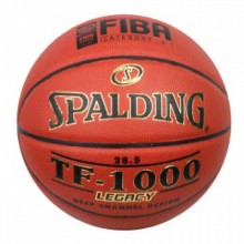 Мяч баскетбольный SPALDING TF-1000 Legacy р.6, арт.74-451z, ZK-композит, коричнево-черно-золотистый