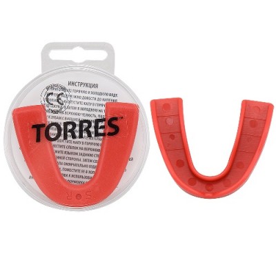 Капа TORRES арт. PRL1023RD, термопластичная, евростандарт CE approved, красный