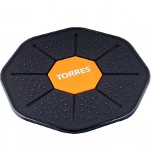 Балансирующий диск TORRES арт.AL1011, диаметр 40 см., нескользящее покрытие, черно-оранжевый