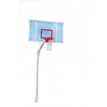Стойки баскетбольные уличные вылет 1, 2 м (пара) для щита из оргстекла