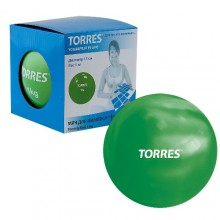 Мяч для пилатеса TORRES 1 кг, арт.YL00121, PVC, наполнитель речной песок, диаметр 11 см, зеленый