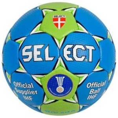 Мяч гандб.трен. SELECT Solera IHF арт.843408-242, Junior (р.2) , для интенс. тренировок команд разных уровней, мягкая синт.кожа (ПУ) с микроуглублениями, 4 подкл.слоя, лат.кам, руч.сшивка, 32 пан, одобрен IHF-лого IHF Approved, гол-зел-бел