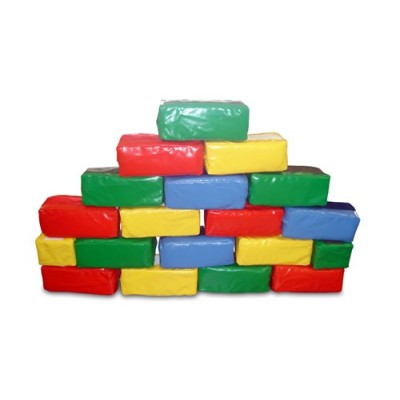 Мягкие кирпичики (84 штуки размером 19х9, 5х7 см)