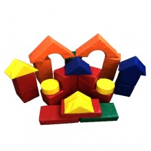 Набор мягких модулей 20 элементов (куб 20х20х20см-4шт, арка 40х40х20см-2шт, брус 20х20х40см-3шт, папка 20х40х10см-3шт, ступенька 40х40х20 (20х20) см-2шт, таблетка 20х10-2шт, треугольник 20х20х20)