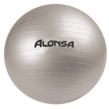 Мяч гимнастический Larsen / Alonsa RG-4 серебряный 85 см