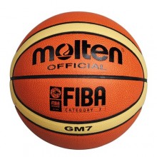 Мяч баск. MOLTEN BGM7X р.7, FIBA Appr, синт.кожа (ПУ) , 12 пан, бут.кам, нейл.корд, кор-жел-чер