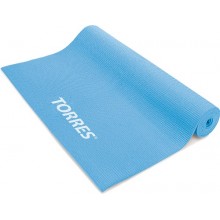 Коврик для йоги TORRES арт.YL10013, PVC 3 мм, нескользящее покрытие, голубой