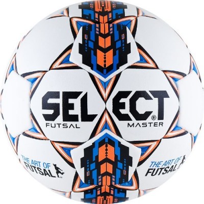 Мяч футзал. SELECT Futsal Master арт. 852508-002, НОВ'15, р.4, IMS, мат.ПУ, бут.кам, руч.сш, бел-ор-син