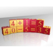 Азбука-математика (12 кубиков 25х25 с цифрами)