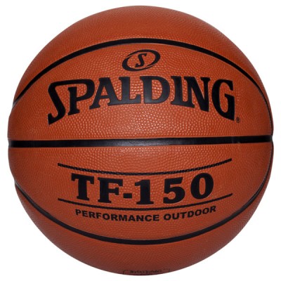 Мяч баскетбольный SPALDING TF-150 Performance р.6, арт.73-954z, резина, коричнево-черный