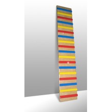 Доска наклонная ребристая 1, 6х0,3х0,021м с цветными рейками (17шт)