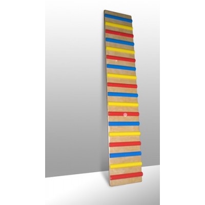 Доска наклонная ребристая 1, 6х0,3х0,021м с цветными рейками (17шт)
