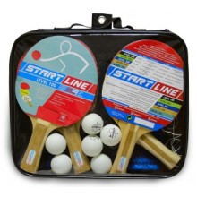 Набор: 4 Ракетки Level 100,6 Мячей Club Select, Сетка с креплением, упаковано в сумку на молнии с ручкой