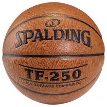 Мяч баскетбольный SPALDING TF-250 р.6, арт.64-455z, ПВХ, коричнево-черный