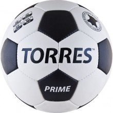 Мяч футб. TORRES Prime , арт.F50375, р.5, 32 панели. нат. кожа, 4 подкл. слоя, ручная сшивка, бело-черный