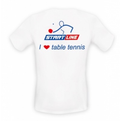 Футболка Start Line I Love table tennis, размер S
