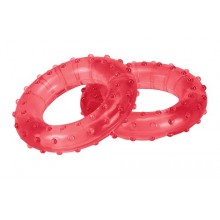 Эспандер кистевой TORRES с массажным эффектом арт.PL0002, компл. из 2 шт, диам. 7 см, гипоаллергенная резина, красный
