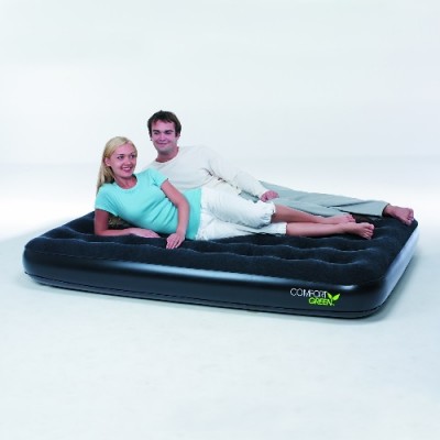 Кровать надувная Bestway Comfort Green 2 местн. флок 67380 черный 191х137х22см