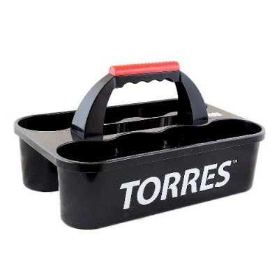Контейнер для бутылок TORRES , арт.SS1030,пластик, на 8 бутылок, не складывается, черно-бело-красный