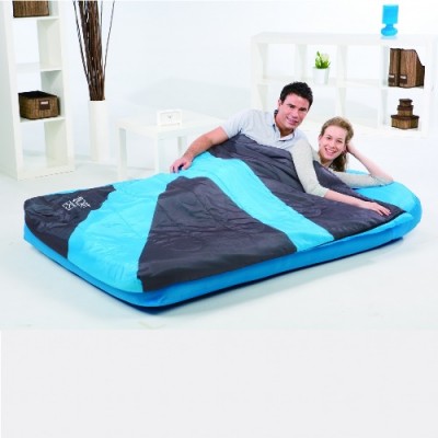 Кровать надувная Bestway 2местн. Флок+спальник 67436 191х137х22см