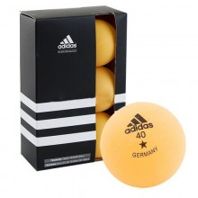 Мяч для настол. тенниса Adidas Training 1*, арт.AGF-12721, диам. 40 мм, цвет оранжевый, в упаковке 6 шт.