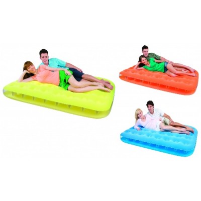 Кровать надувная Bestway Fashion 2 местн. флок 67389 цветной 191х137х22см